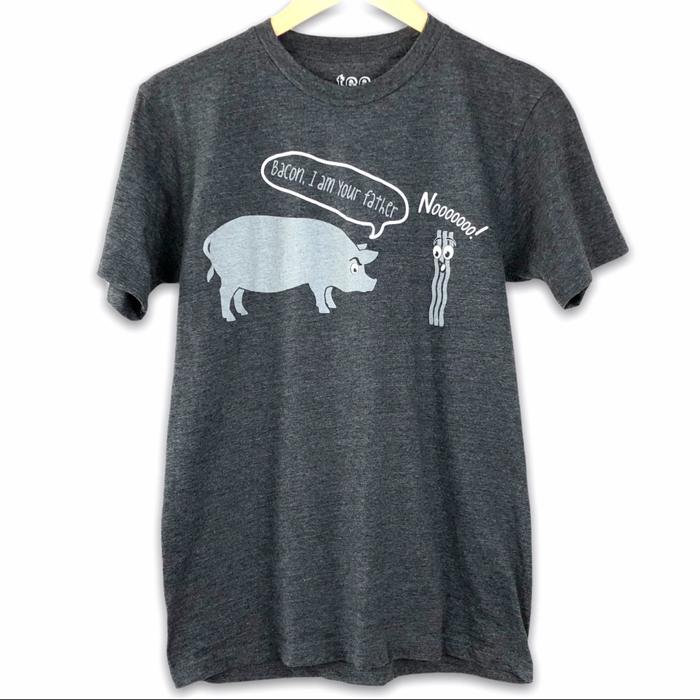 Tee Luv Bacon I Am Your Father Novelty T-Shirt S
